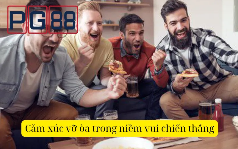 Cảm xúc vỡ òa trong niềm vui chiến thắng